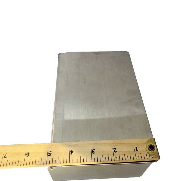 Stainless Steel Box With Mounting Holes Brand New - Picture 14 of 15